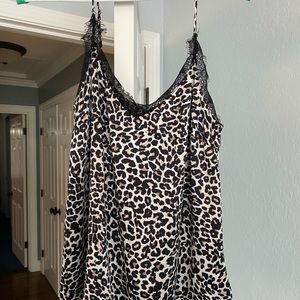 Anine Bing cami in leopard print